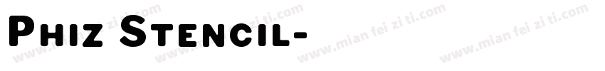 Phiz Stencil字体转换